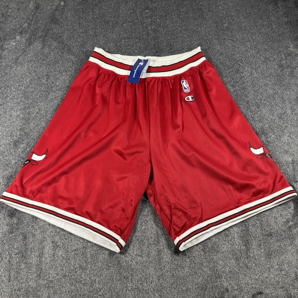 Vintage CHAMPION Chicago Bulls Men's XL 40-42 90's NBA Basketball Shorts Vtg NWT